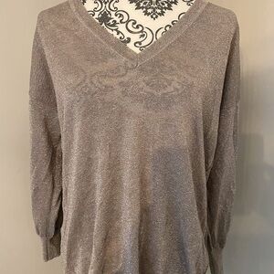 J Crew gold sparkle sweater